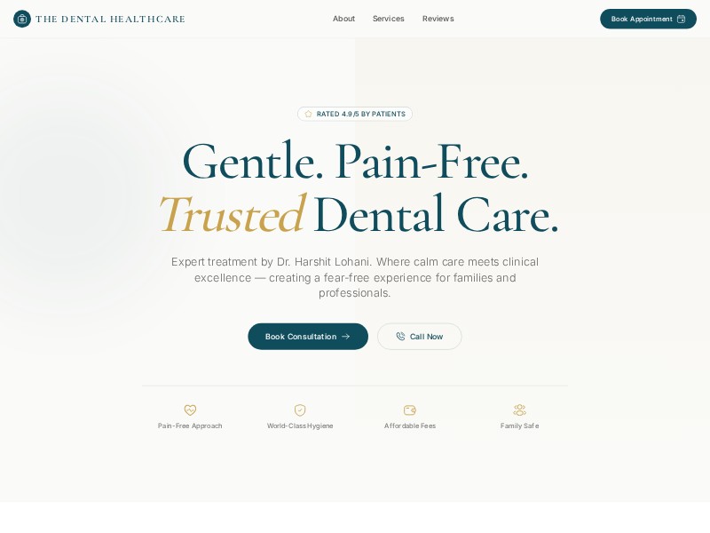Preview for Dental Clinic Landing Page Template