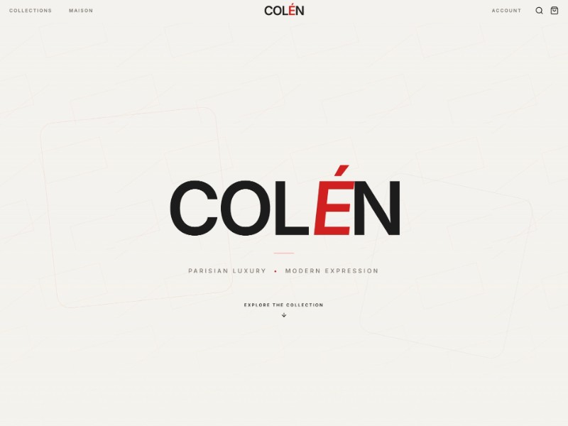 Preview for Luxury Fashion E-commerce Landing Page Template