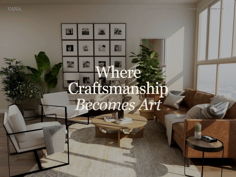 Preview for Luxury Furniture Atelier Landing Page Template