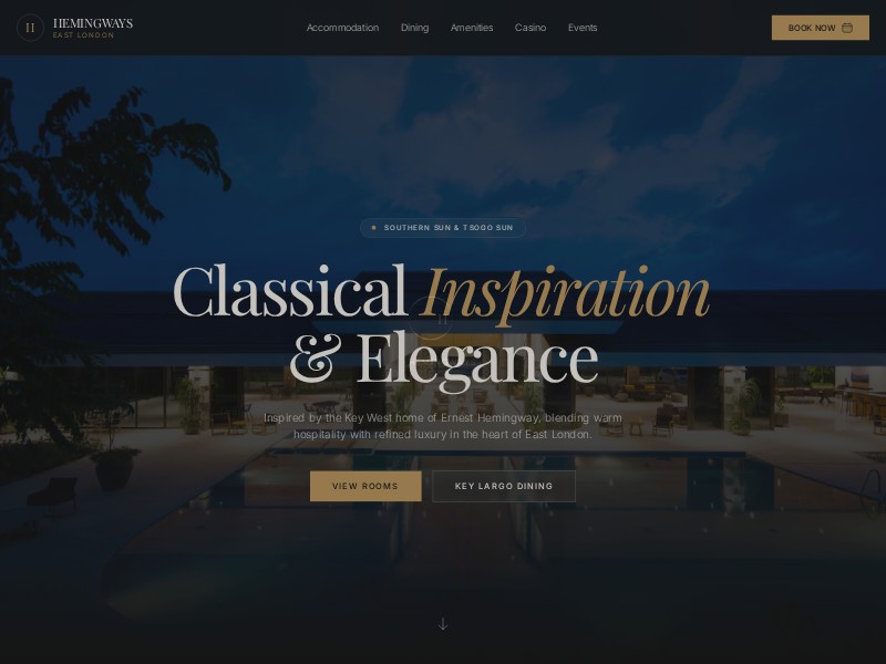 Preview for Luxury Hotel Landing Page Template