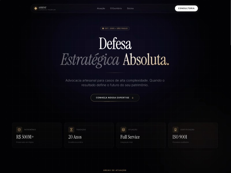 Preview for Luxury Law Firm Landing Page Template