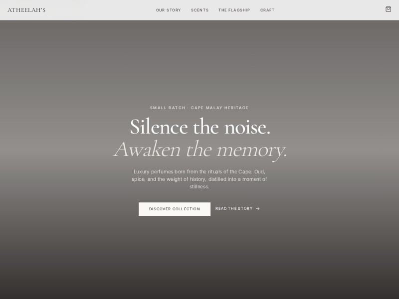 Preview for Luxury Perfume Brand Landing Page Template