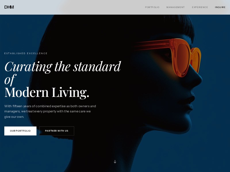Preview for Luxury Property Management Landing Page Template
