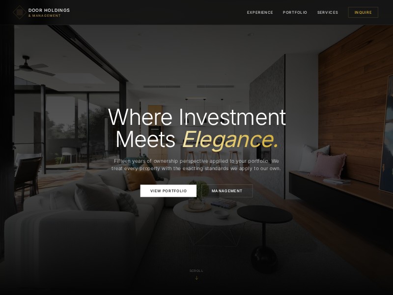 Preview for Luxury Property Management Landing Page Template