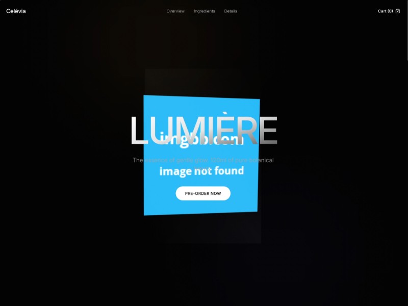 Preview for Luxury Skincare Product Landing Page Template