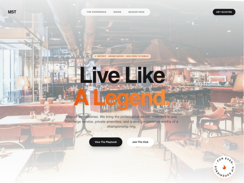 Preview for Sports Luxe Lounge