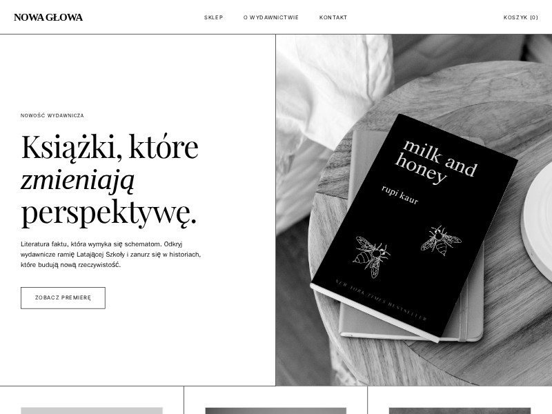 Preview for Bookstore Landing Page Template