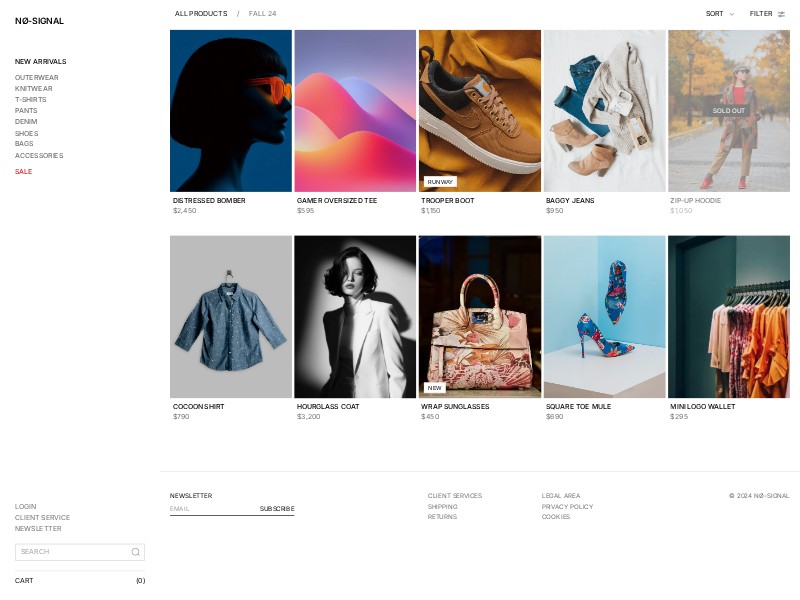 Preview for Fashion E-commerce Storefront Template