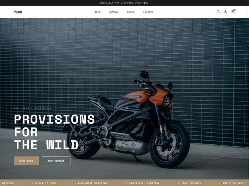 Preview for Minimal Mono E-commerce Landing Page Template
