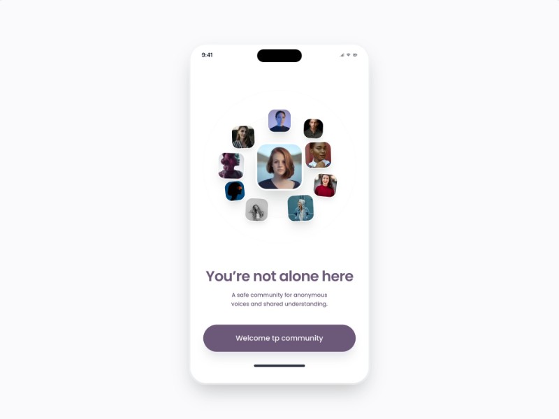 Preview for Social Onboarding Mobile Screen Template