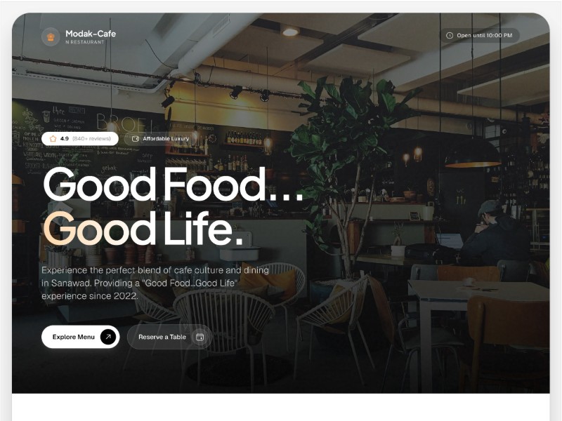 Preview for Modak-Cafe n Restaurant in Sanawad