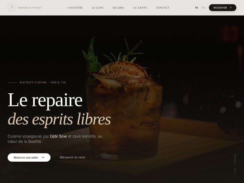 Preview for French Restaurant Landing Page Template