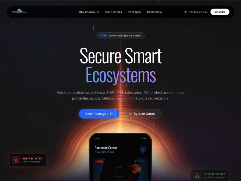 Preview for Security & CCTV Services Landing Page Template