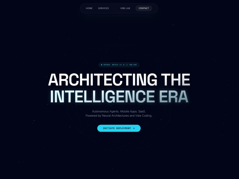Preview for Neural Nexus AI Services Landing Page Template