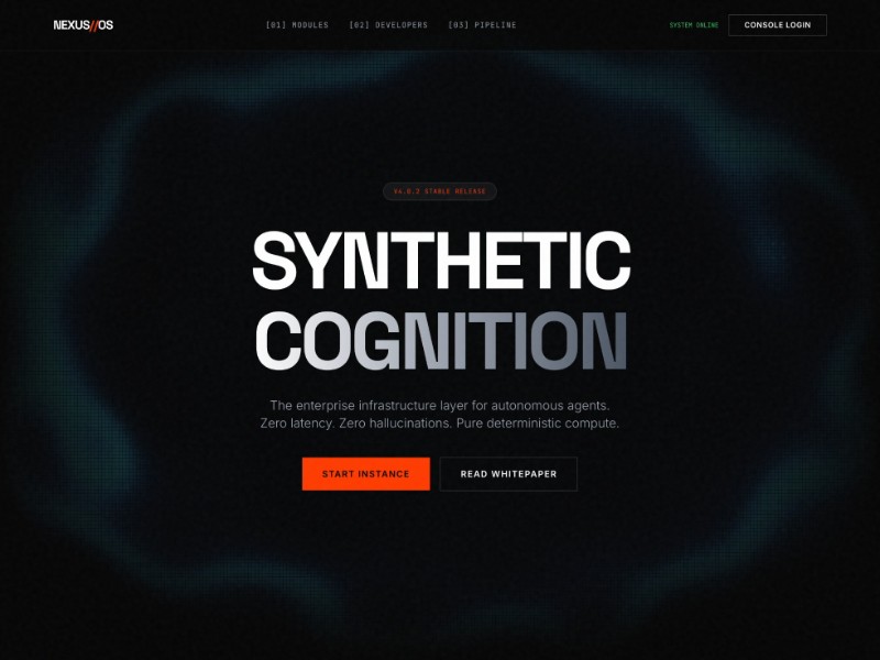 Preview for Enterprise AI Infrastructure Landing Page Template