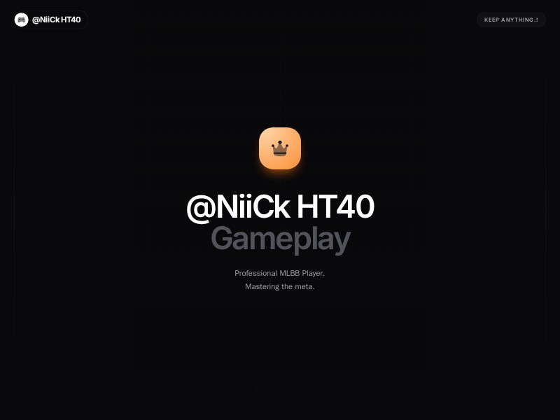 Preview for Esports Player Profile Landing Page Template