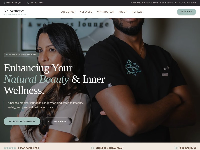 Preview for Medical Spa Landing Page Template