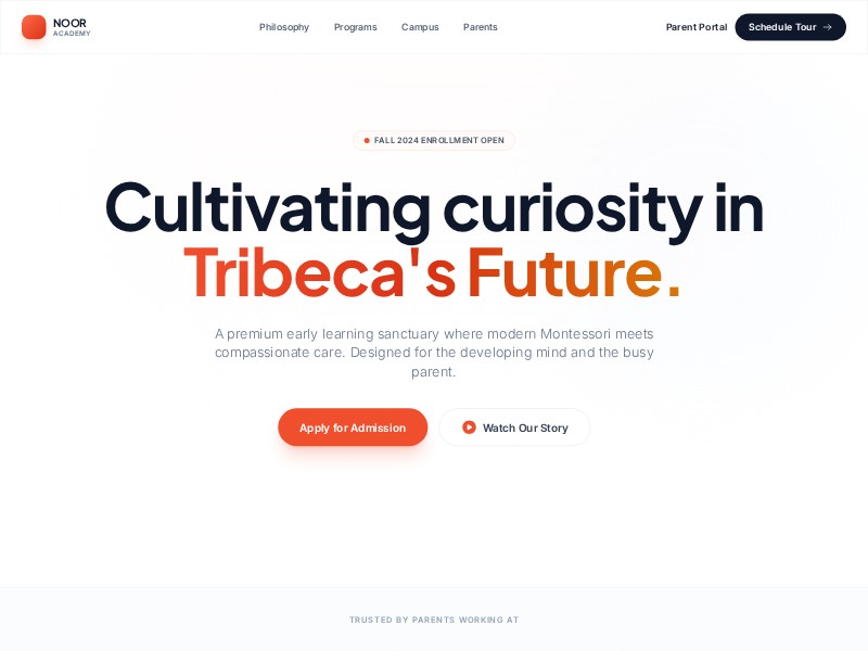 Preview for Early Education Landing Page Template