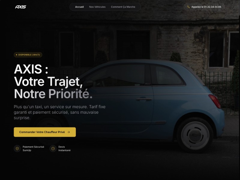 Preview for Chauffeur Privé Premium Landing Page Template