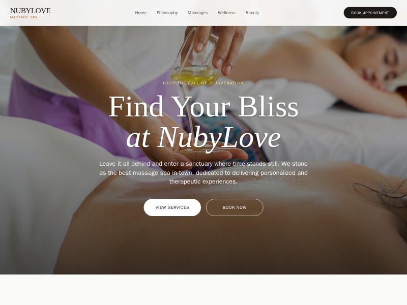 Preview for Spa & Wellness Landing Page Template