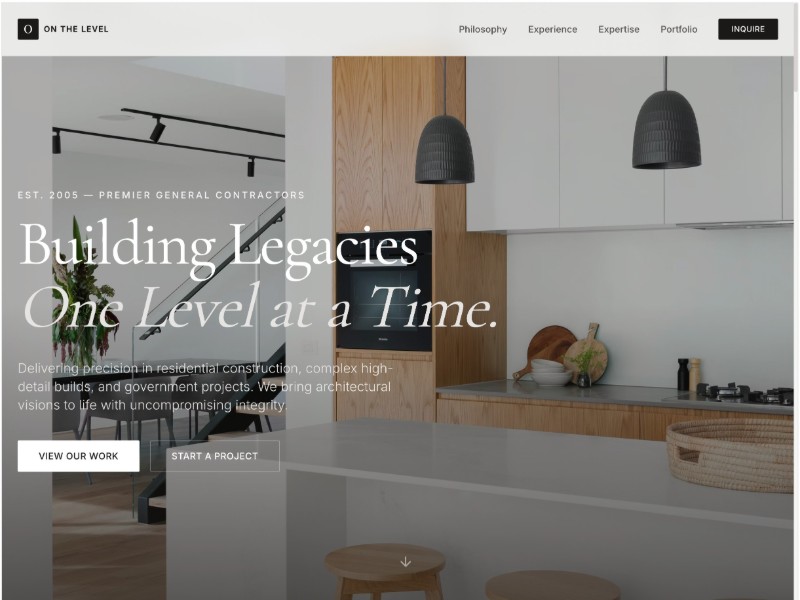 Preview for Construction Services Landing Page Template