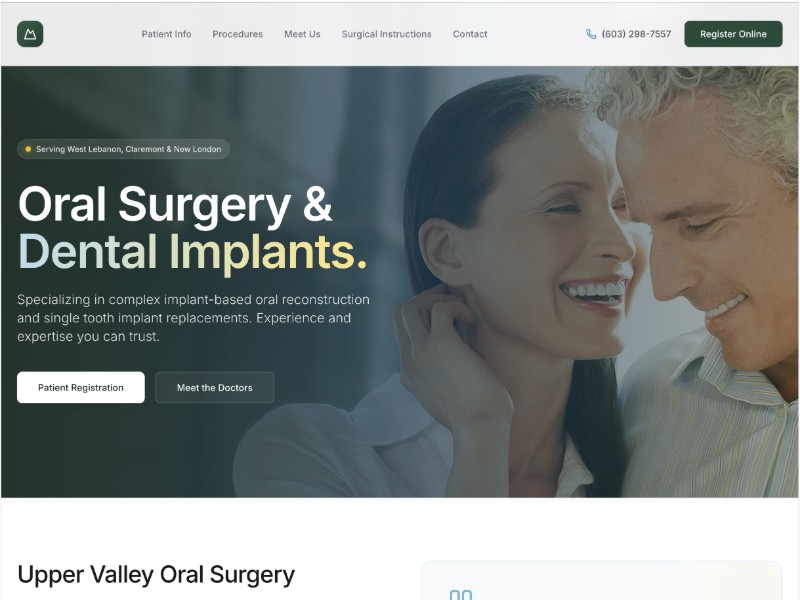 Preview for Oral Surgery Clinic Landing Page Template