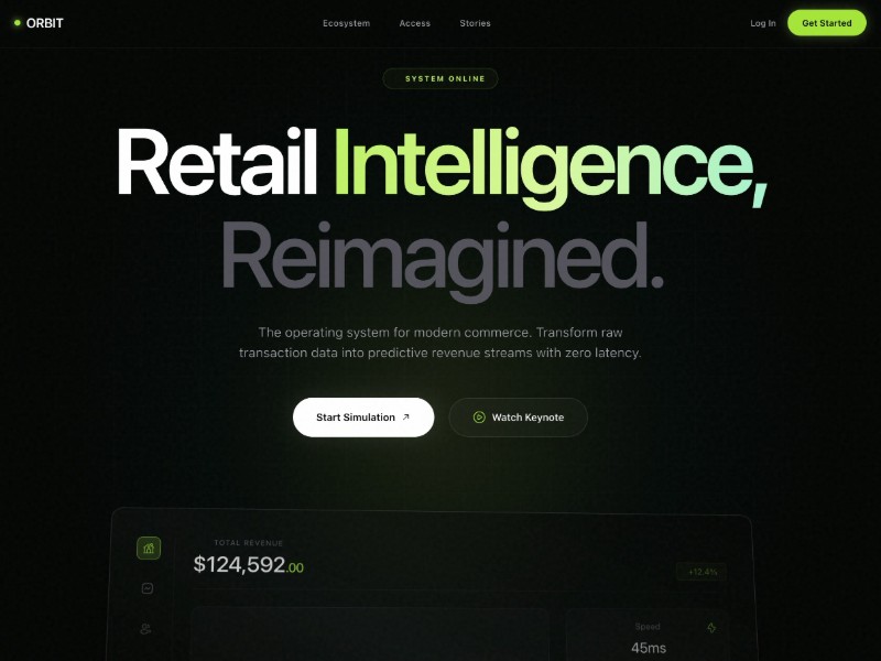 Preview for POS SaaS Landing Page Template