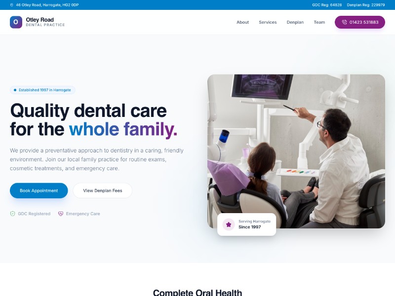 Preview for Otley Road Dental