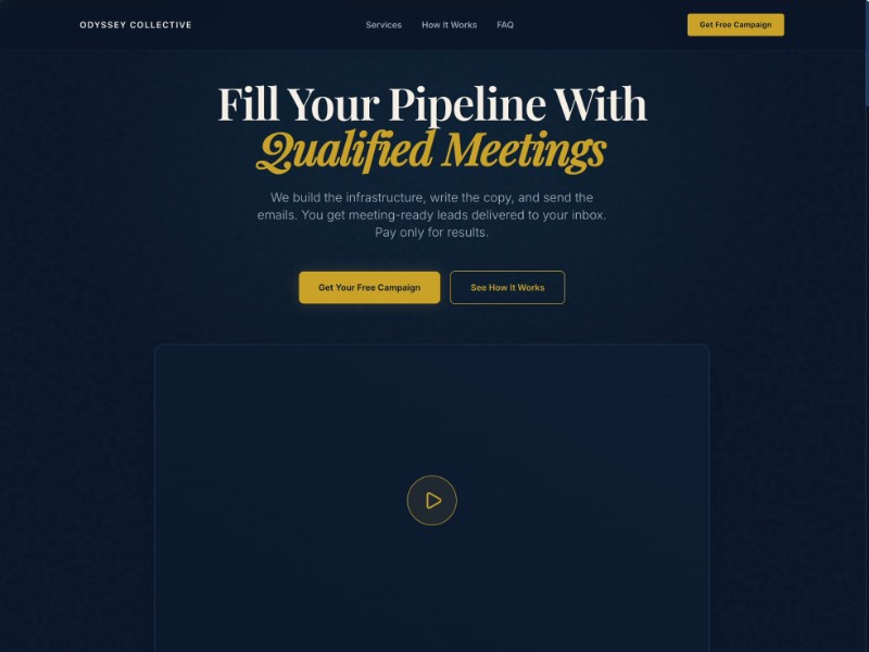 Preview for Outbound GTM Services Landing Page Template