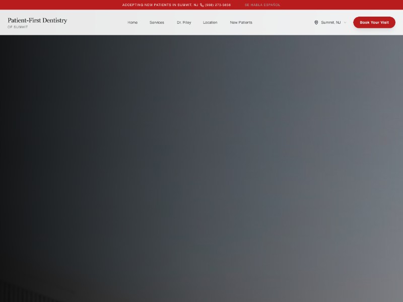 Preview for Patient-First Dentistry Website