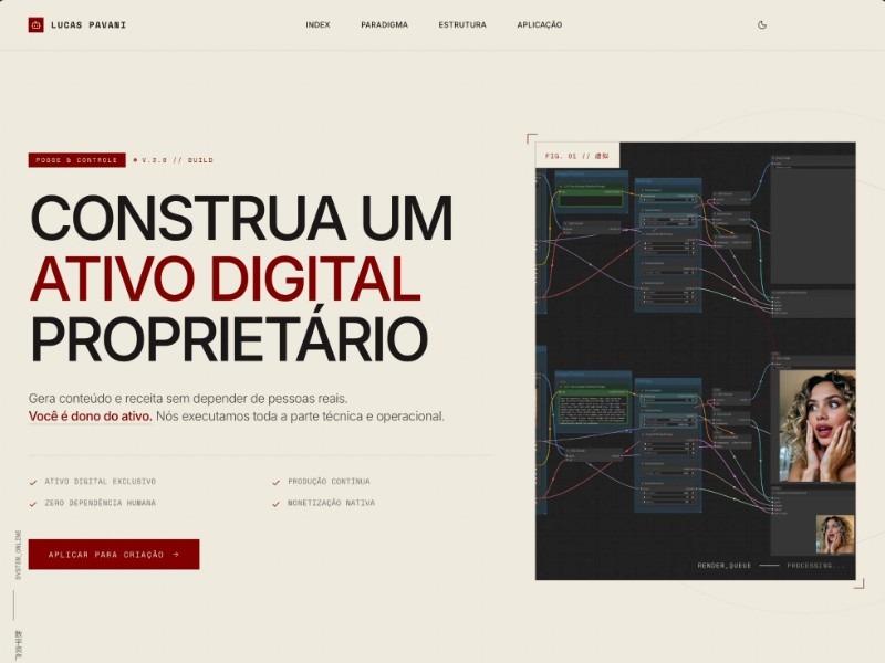 Preview for Synthetic Assets Services Landing Page Template