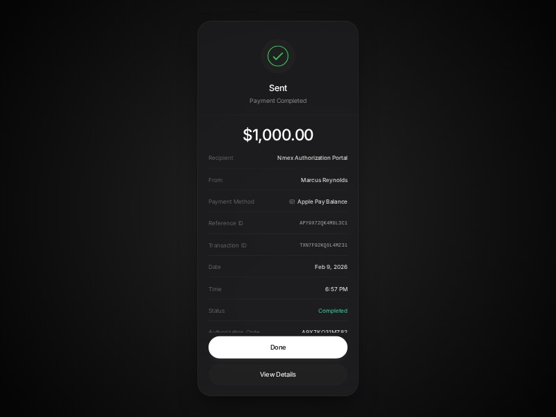 Preview for Payment Confirmation UI Template
