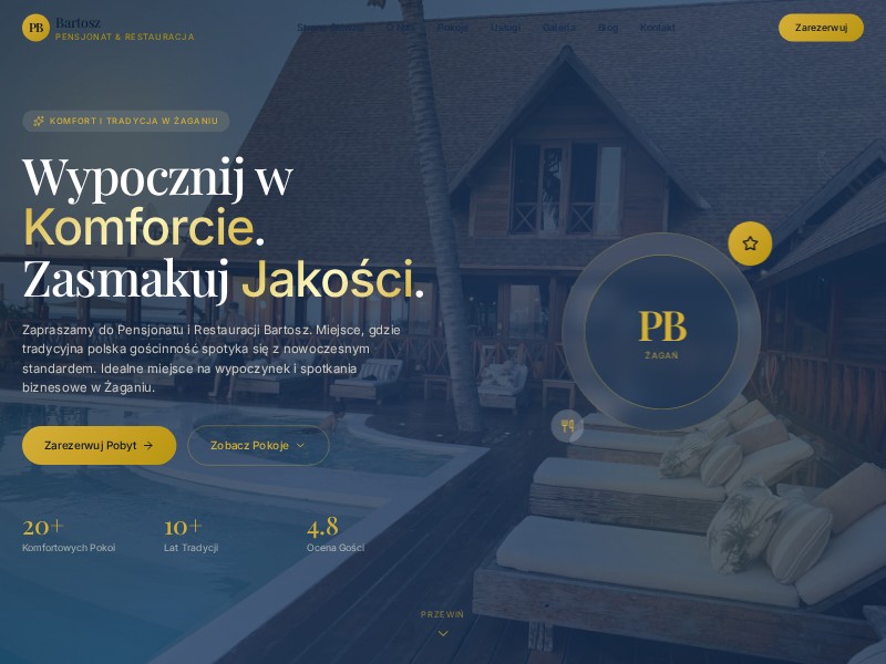 Preview for Hotel & Restaurant Landing Page Template