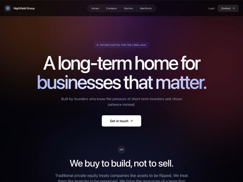Preview for Permanent Capital Investment Landing Page Template