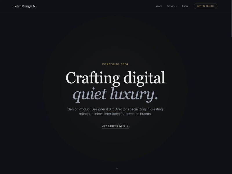 Preview for Designer Portfolio Website Template