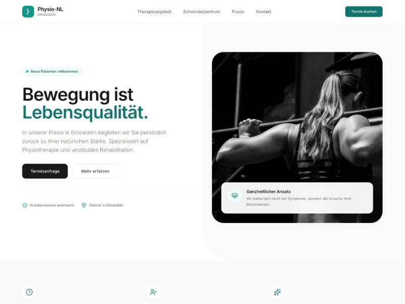Preview for Physiotherapy Clinic Landing Page Template