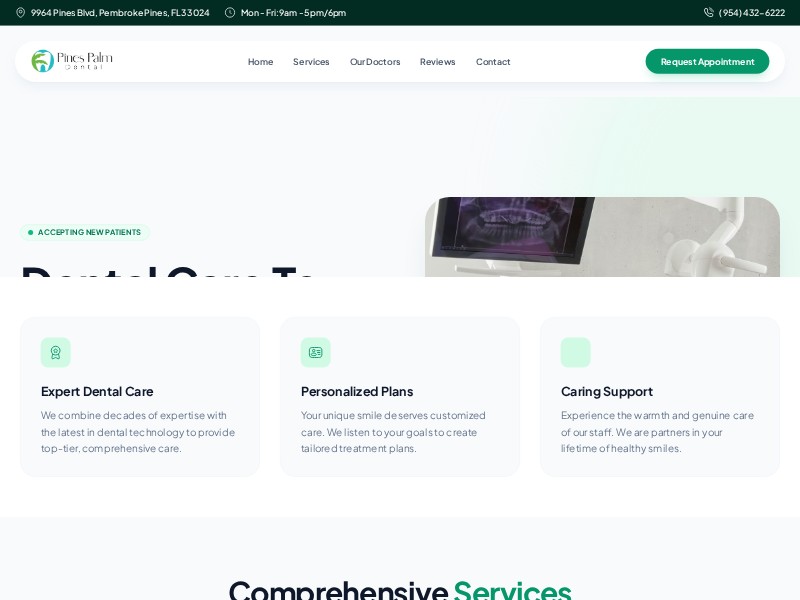 Preview for Dental Clinic Landing Page Template