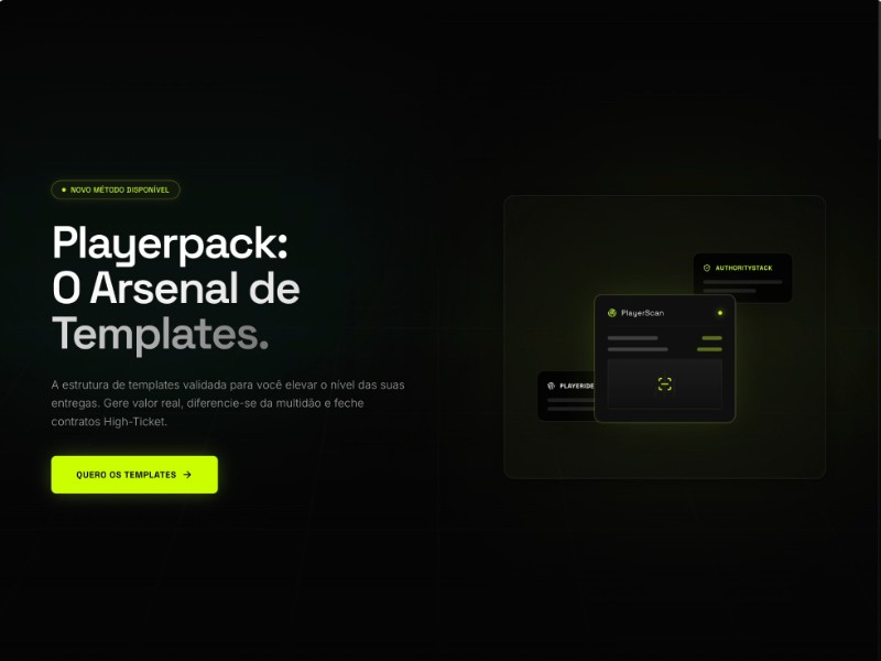 Preview for Playerpack Landing Page Template