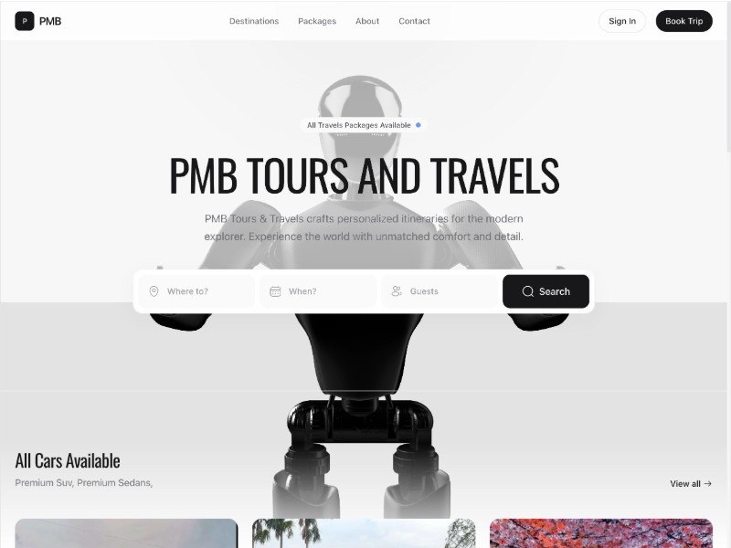 Preview for Travel Agency Landing Page Template