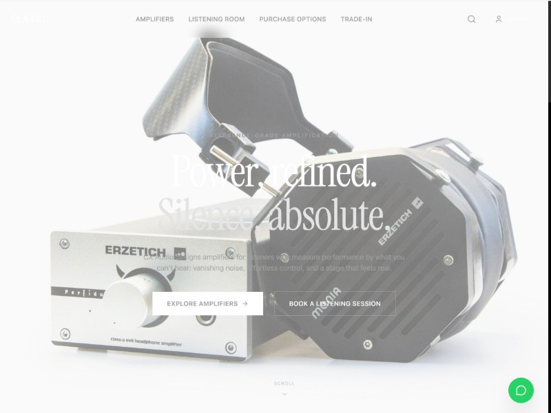 Preview for High-End Audio E-commerce Landing Page Template