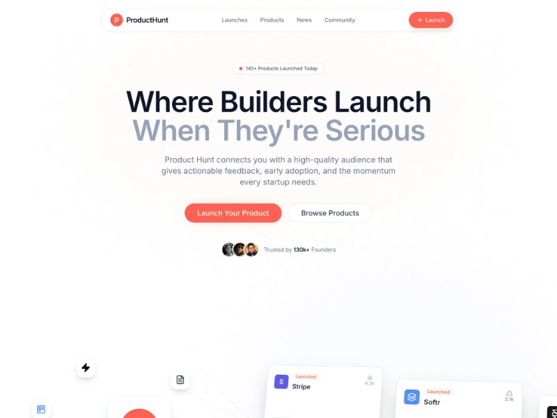 Preview for Product Launch Landing Page Template