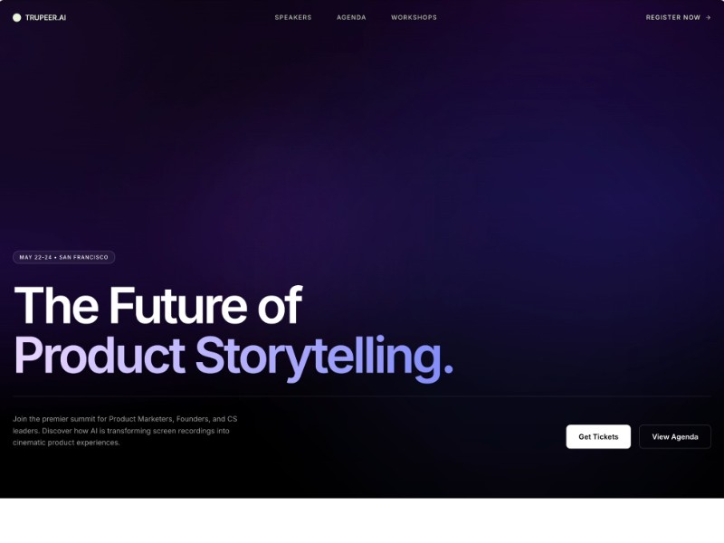 Preview for Product Video Summit Landing Page Template
