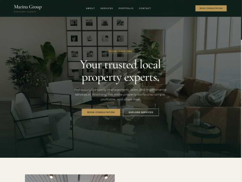 Preview for Real Estate Development Landing Page Template
