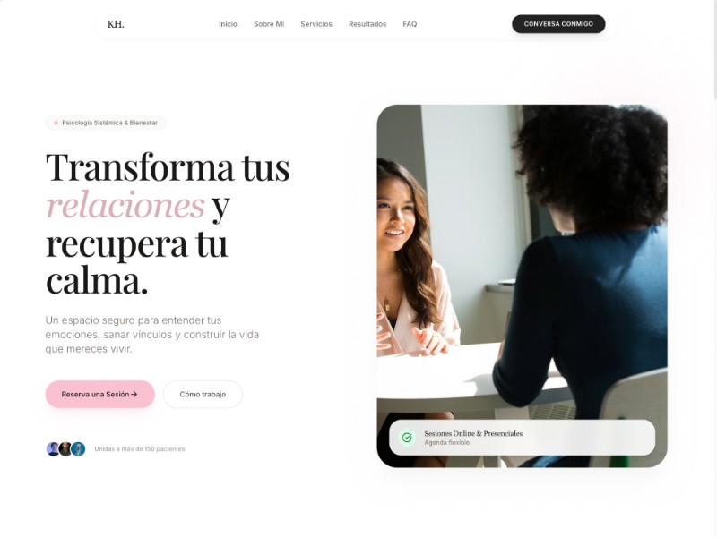 Preview for Psychologist Landing Page Template