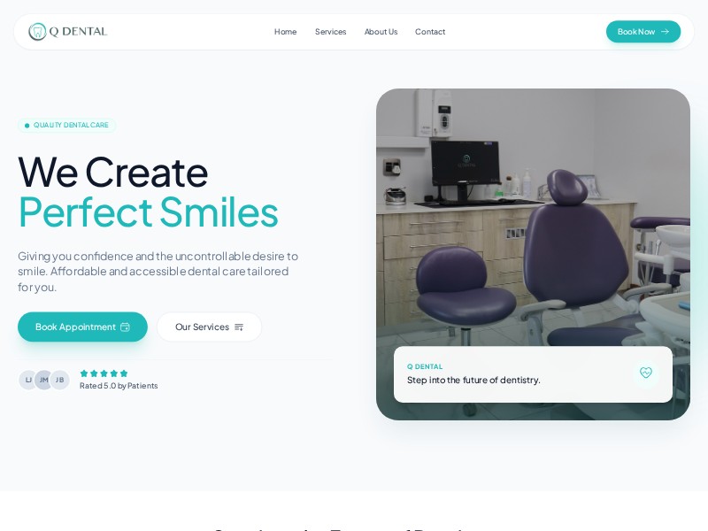 Preview for Dental Clinic Landing Page Template