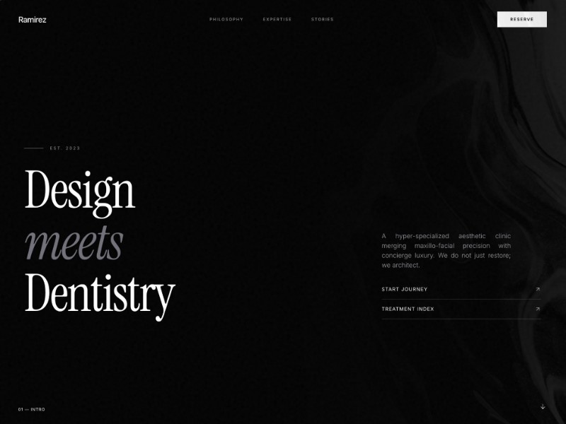 Preview for Luxury Dental Clinic Landing Page Template