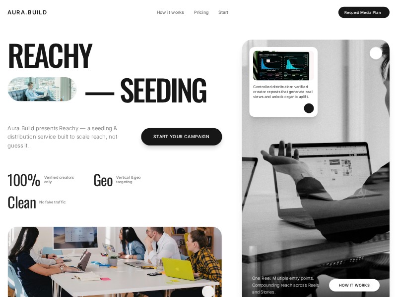 Preview for Richie Seeding Service Landing Page Template