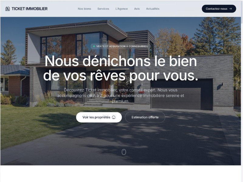 Preview for Real Estate Agency Landing Page Template