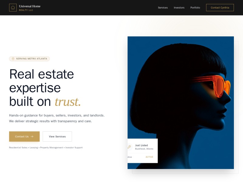 Preview for Real Estate Agency Landing Page Template