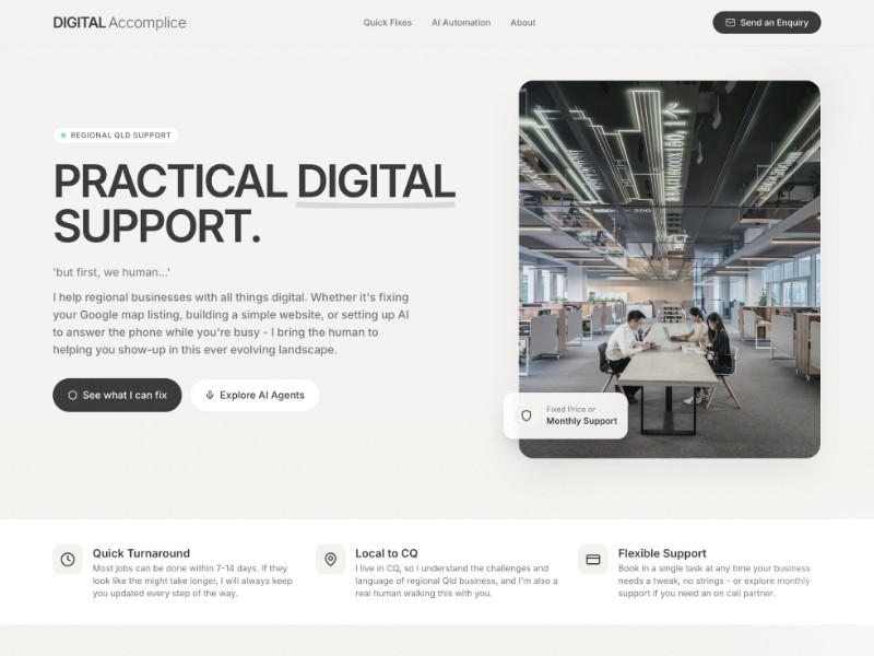 Preview for Regional Digital Services Landing Page Template